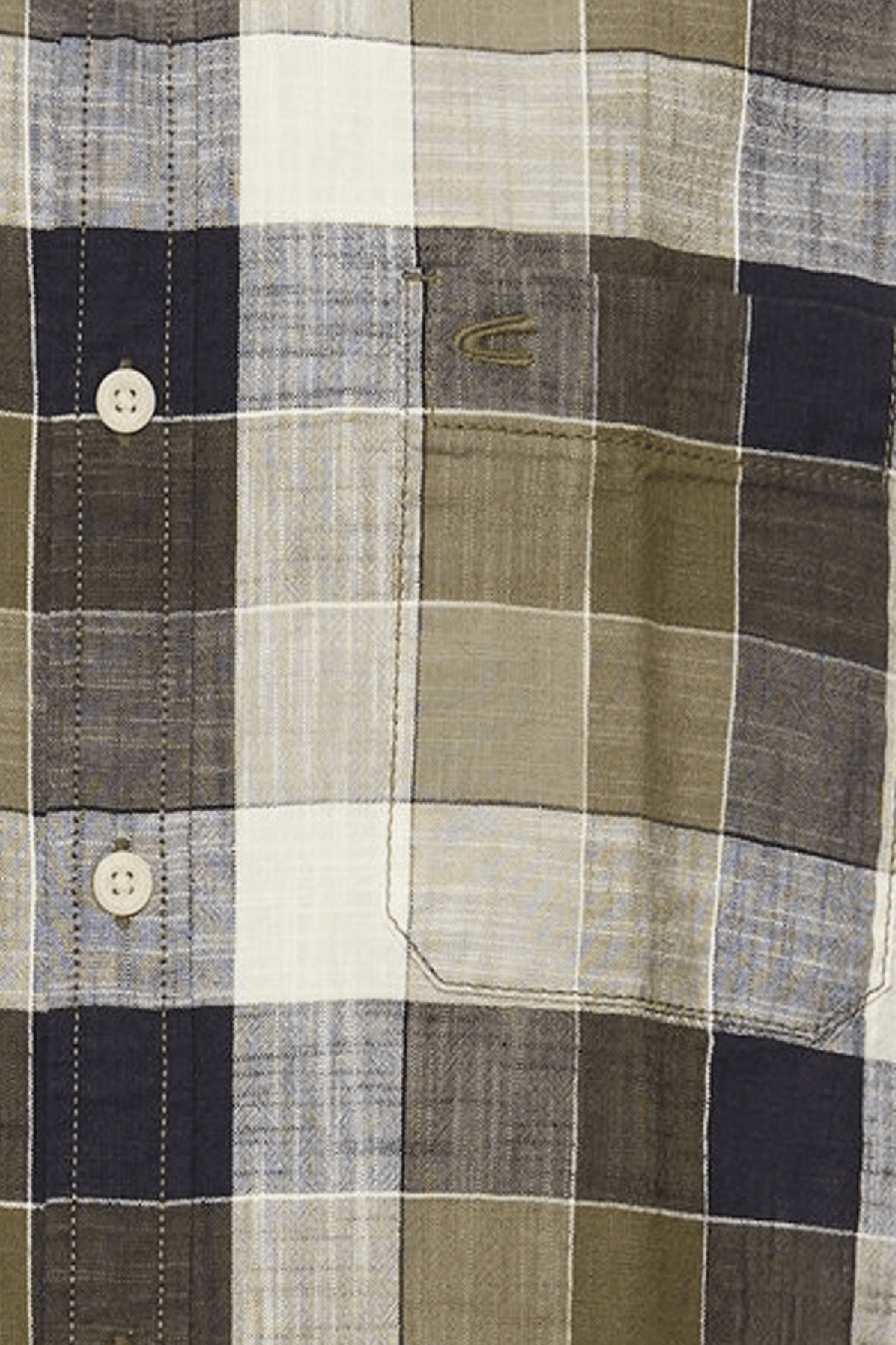 Produktbild f�r 'CAMEL ACTIVE Performance Hemd Halbarm Button Down Kragen Karo gr�n'