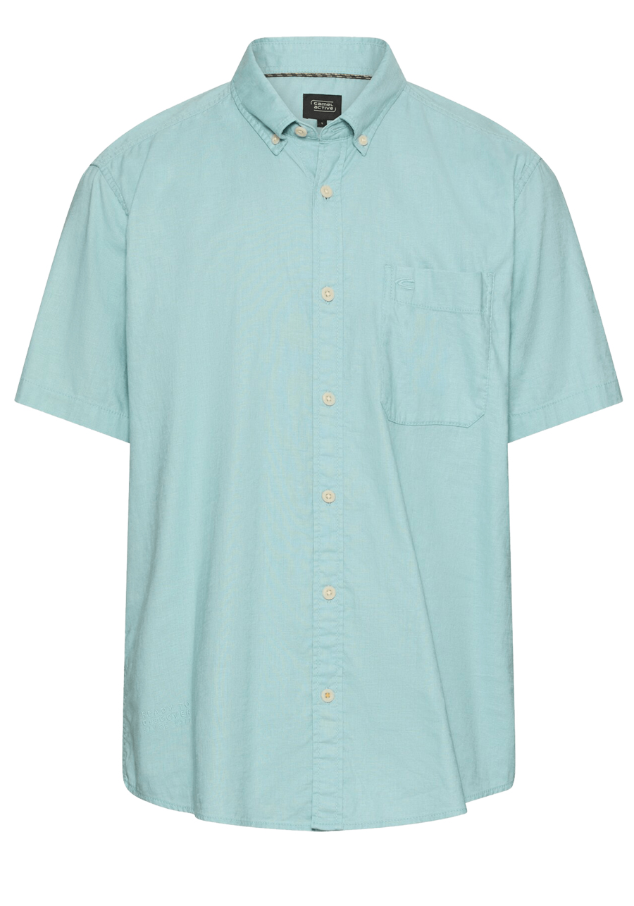 Produktbild f�r 'CAMEL ACTIVE Hemd Halbarm Button Down Kragen Stretch aqua'