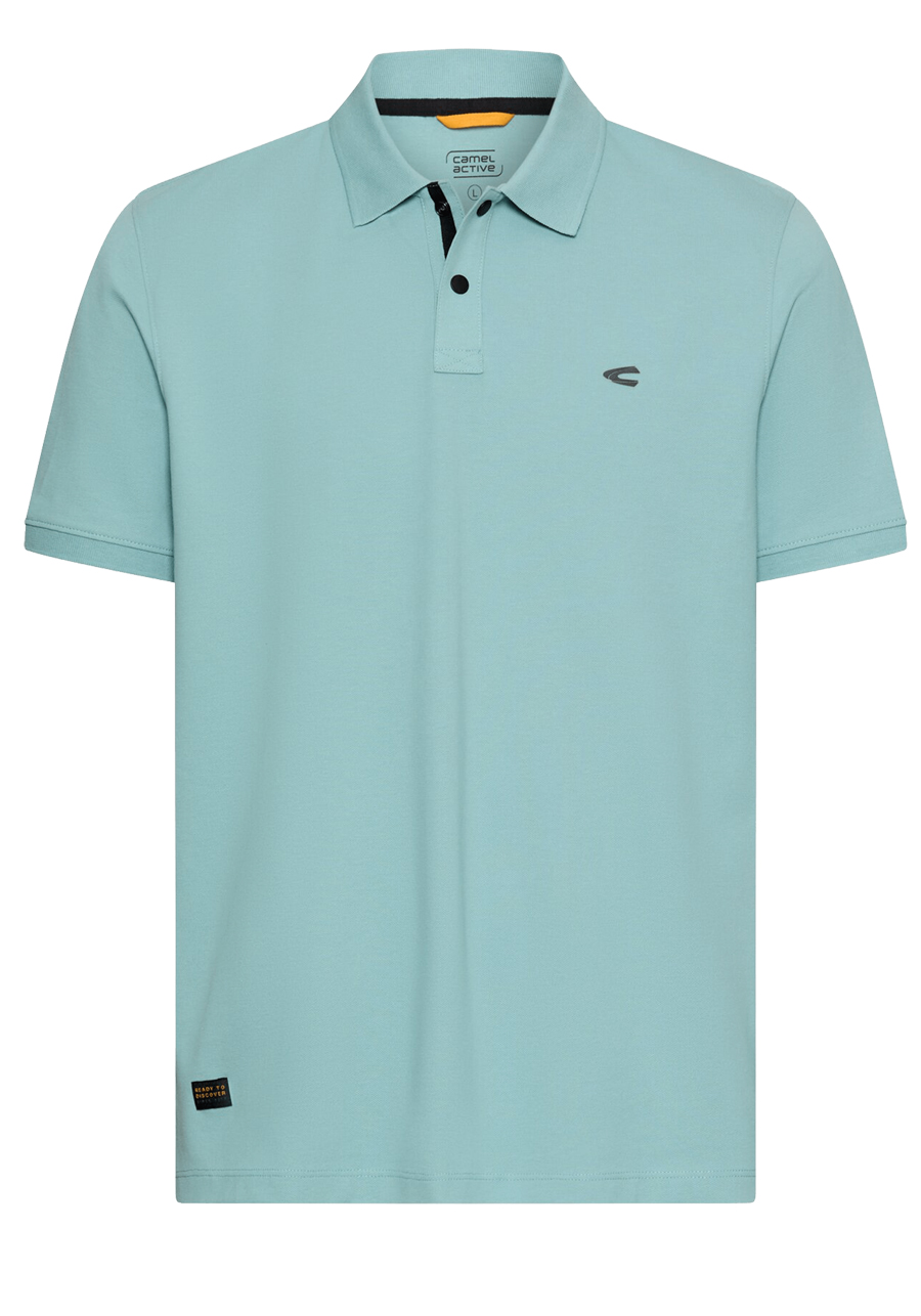 Produktbild f�r 'CAMEL ACTIVE Performance Polo Halbarm gekn�pfter Polokragen Pique aqua'