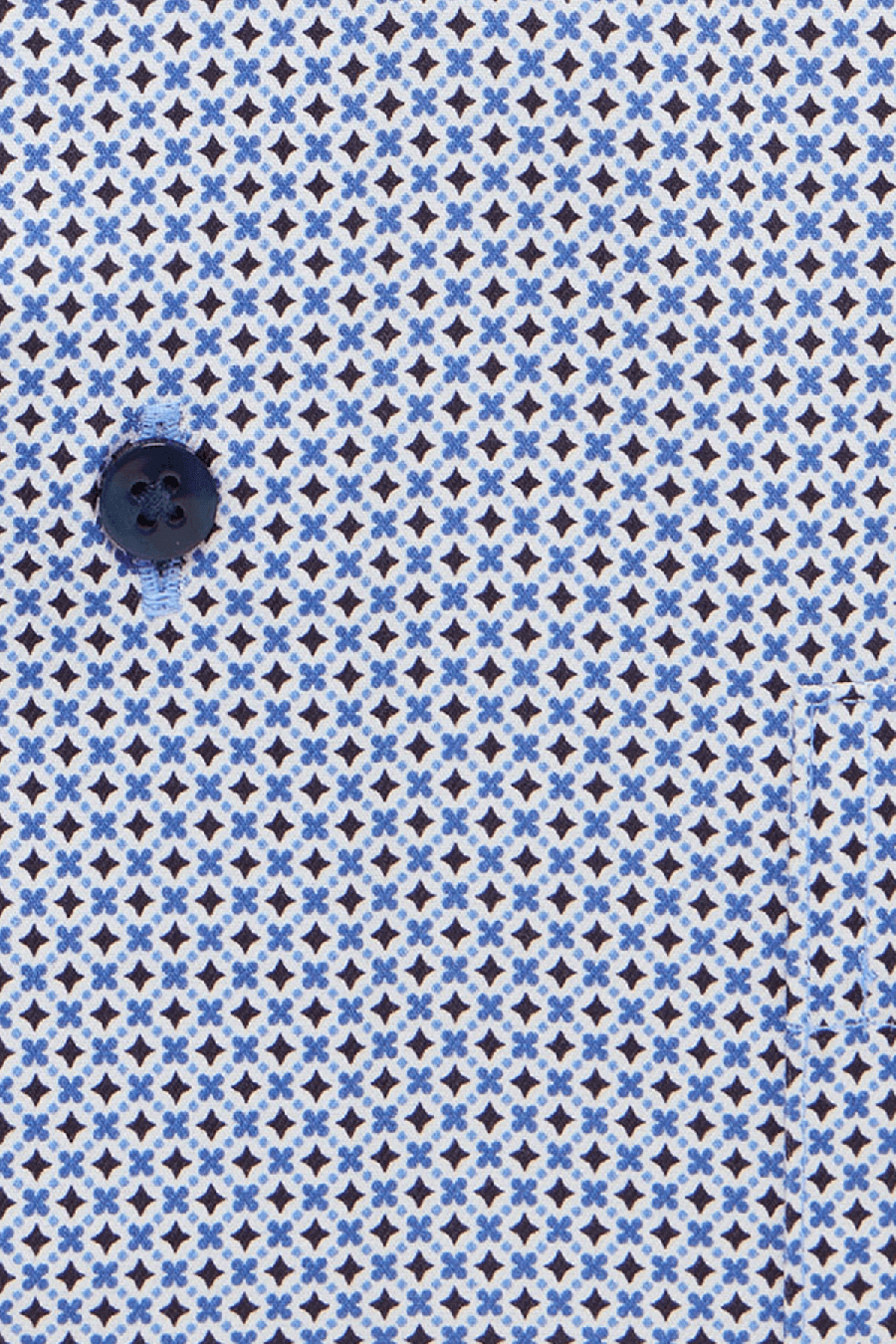 Produktbild f�r 'ETERNA Comfort Fit Dynamic Cotton Hemd super langer Arm Muster blau'