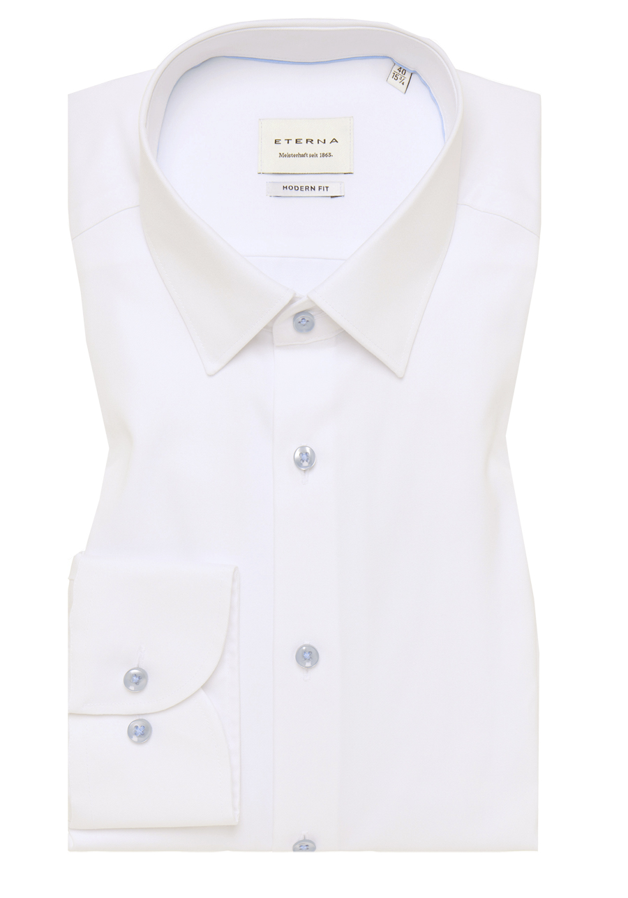 Produktbild f�r 'ETERNA Modern Fit Cover Hemd Langarm New Kent Kragen Feintwill haut'