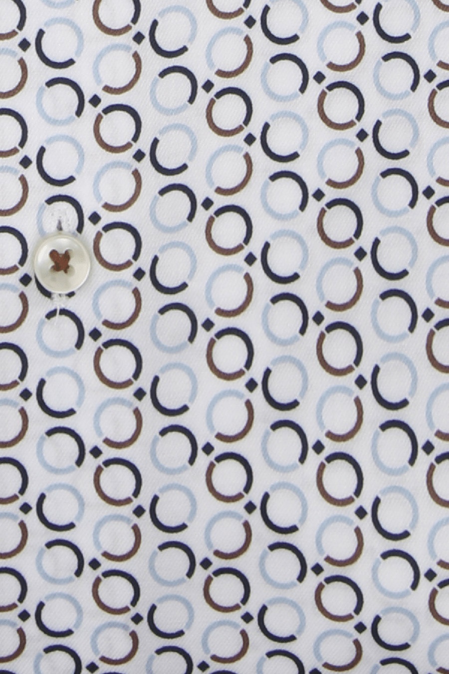 Produktbild f�r 'ETERNA Slim Fit Hemd extra langer Arm New Kent Kragen Twill Muster blau'