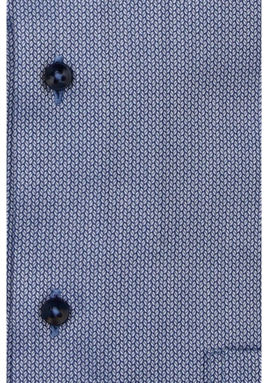 Produktbild fr 'ETERNA Comfort Fit Hemd Langarm Haifischkragen Muster dunkelblau'