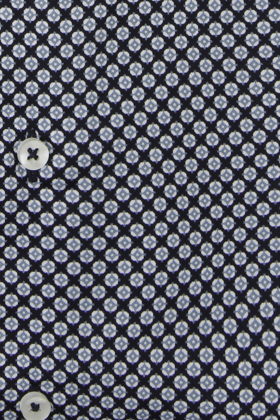 Produktbild f�r 'ETERNA Super Slim Dynamic Cotton Hemd Langarm New Kent Kragen Muster schwarz'