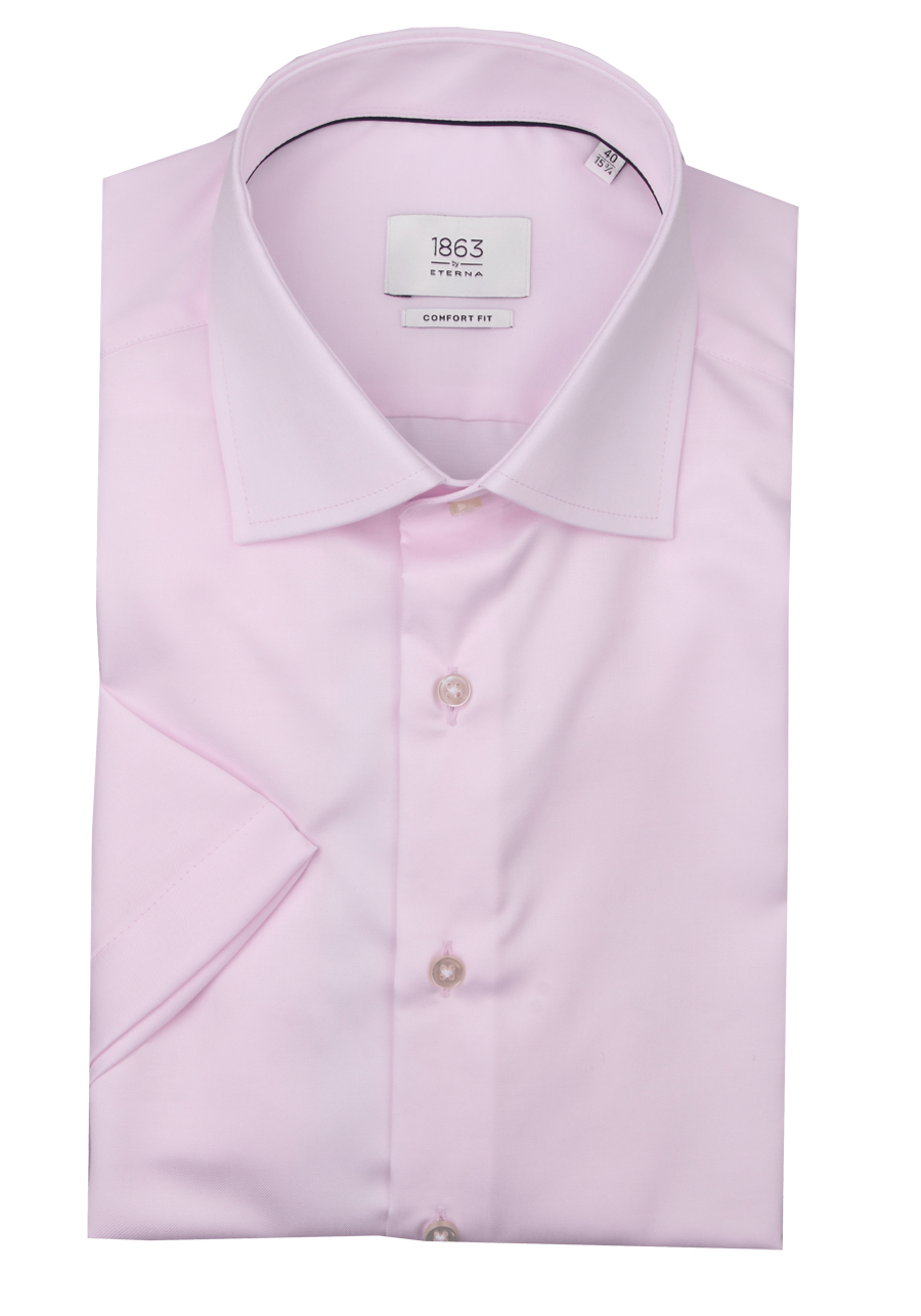 Produktbild f�r 'ETERNA Comfort Fit 1863 Hemd Halbarm Twill rosa'