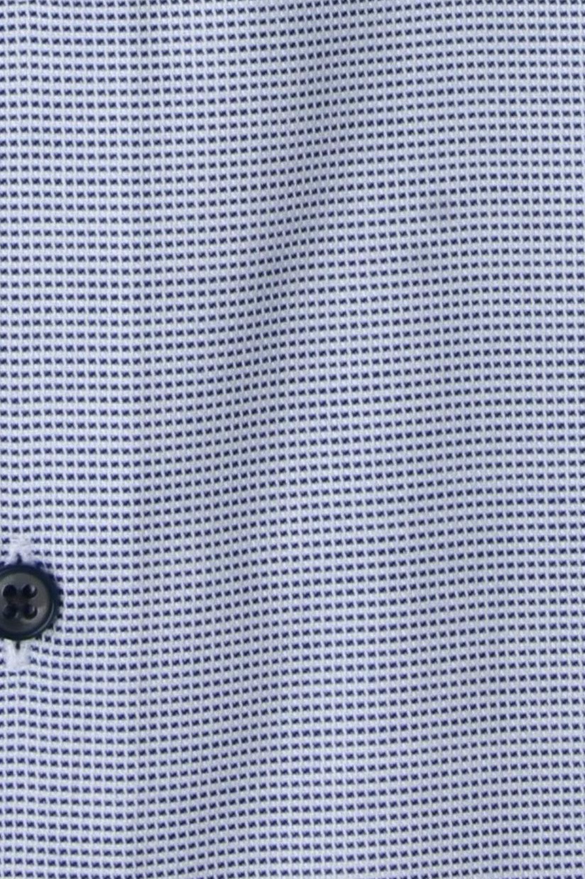 Produktbild fr 'ETERNA Slim Fit Hemd Langarm New Kent Kragen Struktur mittelblau'