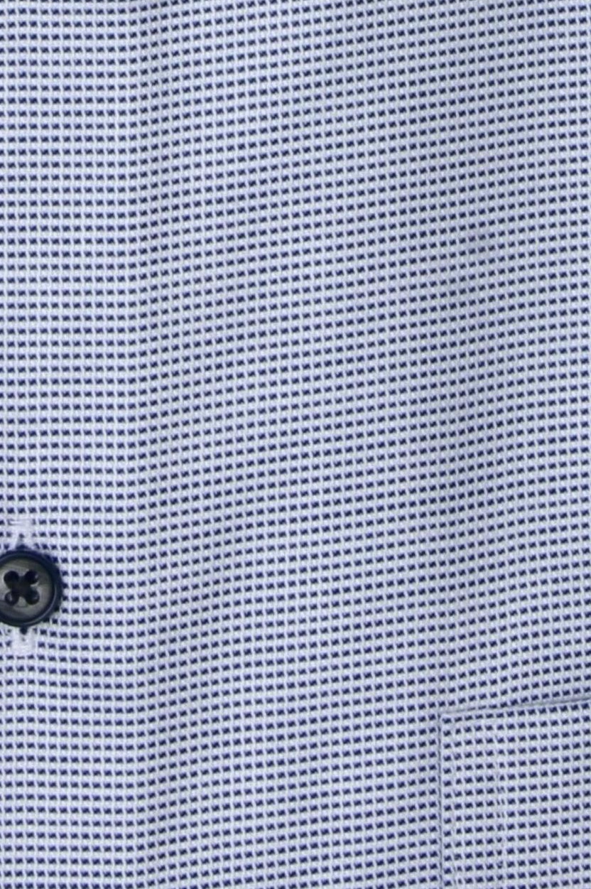 Produktbild fr 'ETERNA Comfort Fit Hemd Langarm New Kent Kragen Struktur mittelblau'