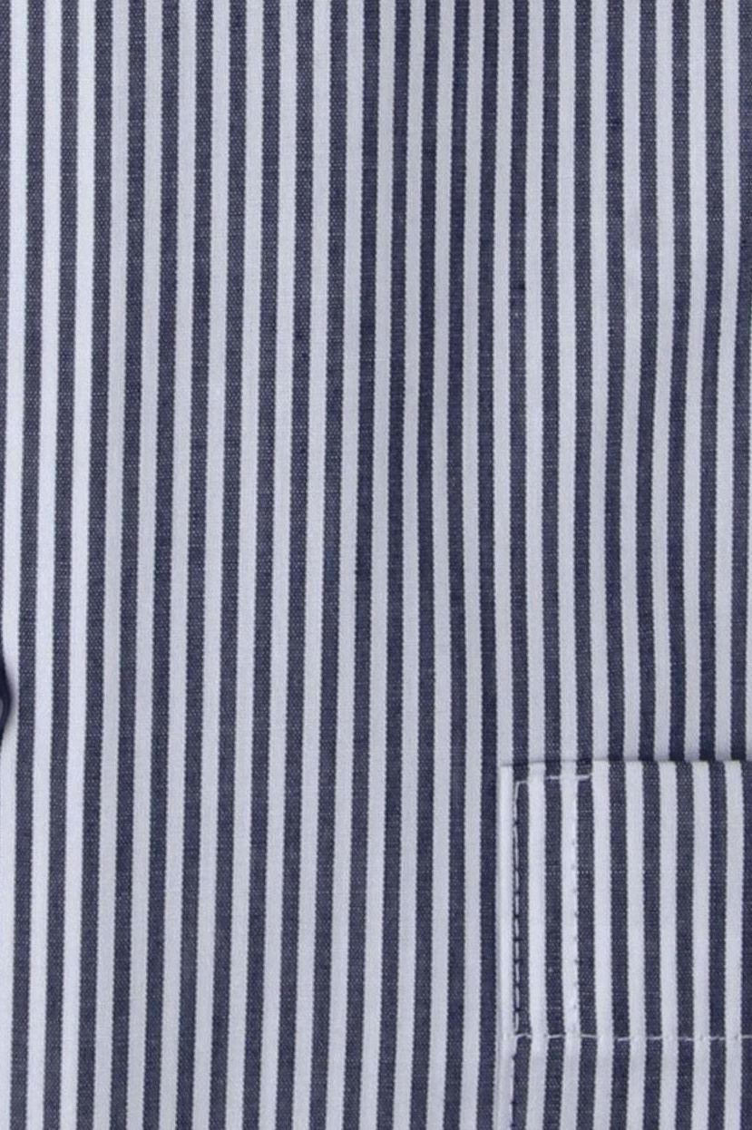 Produktbild fr 'ETERNA Comfort Fit Hemd Langarm Haifischkragen Streifen dunkelblau'