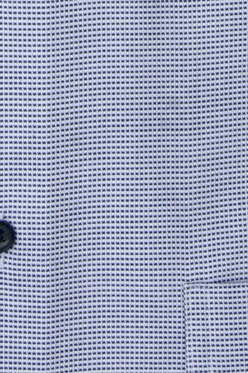 Produktbild fr 'ETERNA Modern Fit Hemd Langarm New Kent Kragen Struktur mittelblau'