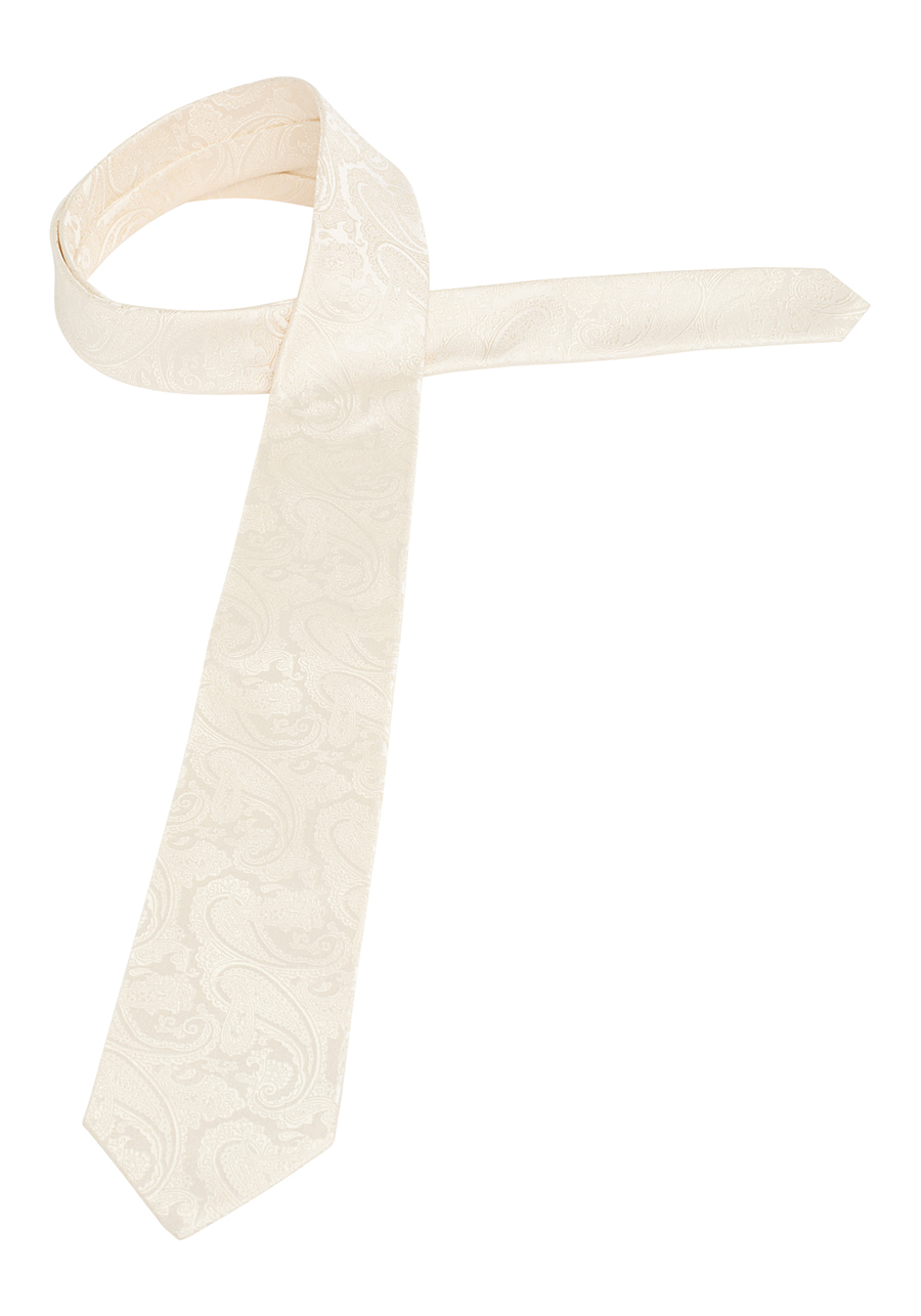 Seide ETERNA ecru Krawatte cm 1863 breit 7,5 reiner aus