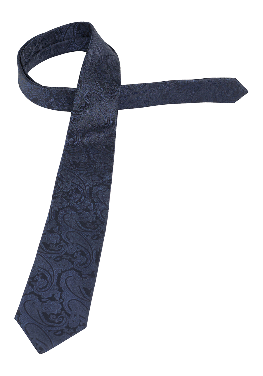 ETERNA 1863 Krawatte aus breit 7,5 Seide cm navy reiner