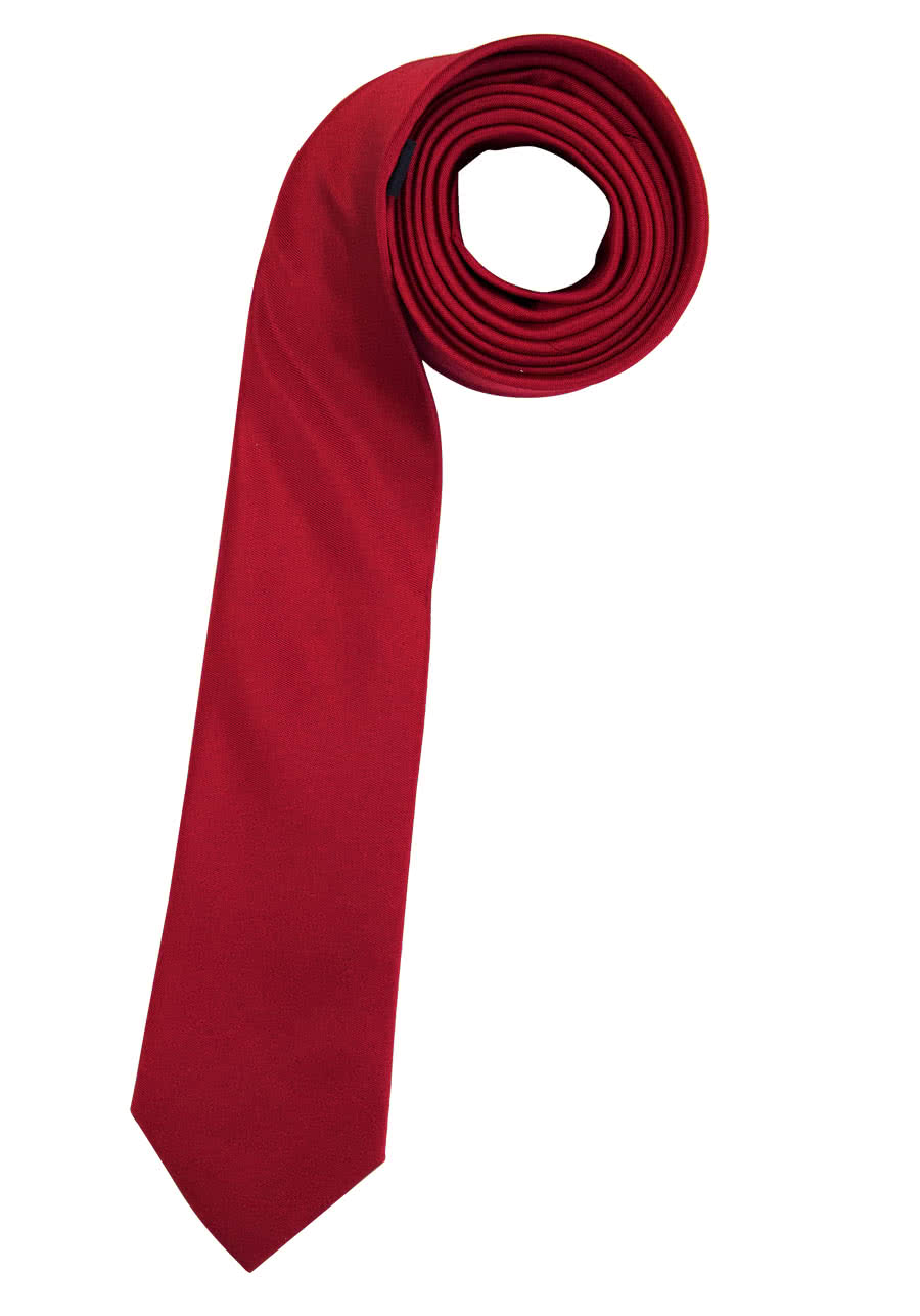 6,0 cm reiner Seide Krawatte ETERNA dunkelrot aus breit