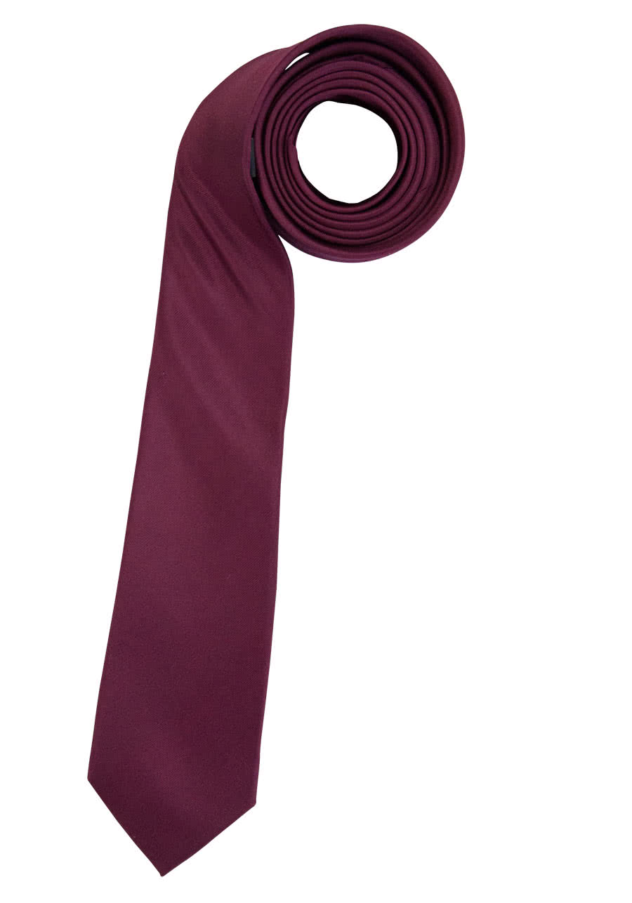 ETERNA Krawatte aus reiner Seide 6,0 cm breit weinrot | Breite Krawatten