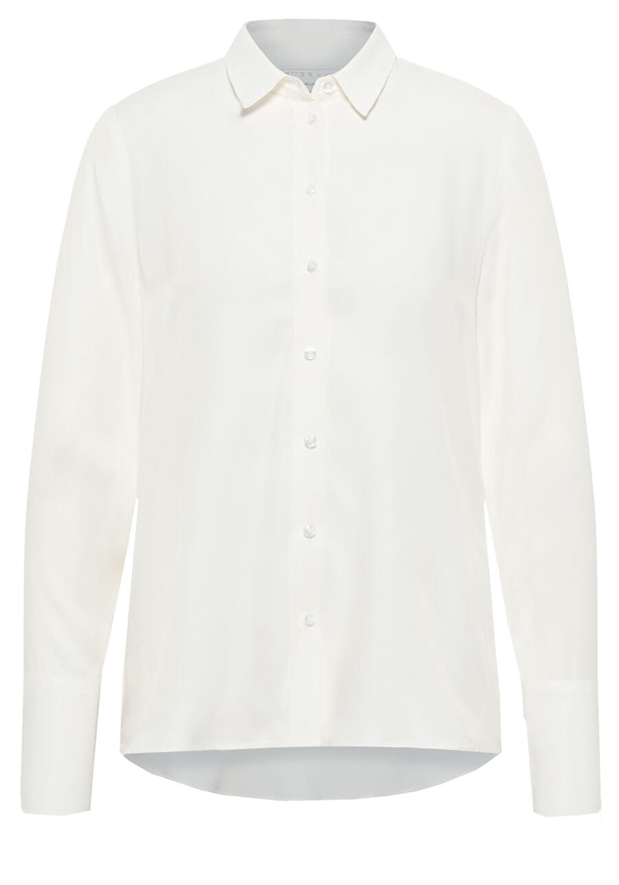 Produktbild fr 'ETERNA Regular Fit Bluse Langarm Hemdkragen wei'