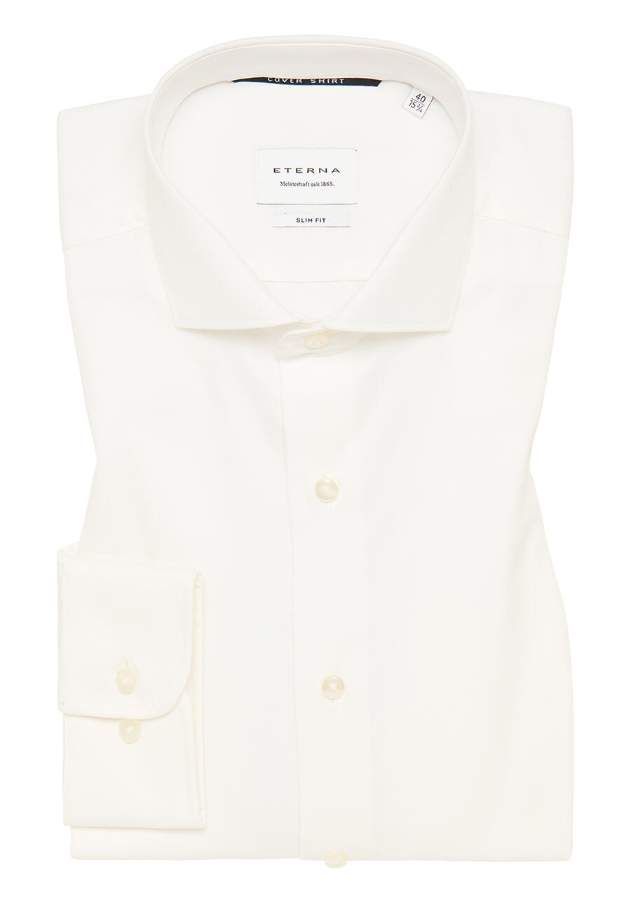 Produktbild f�r 'ETERNA Slim Fit Cover Hemd extra langer Arm blickdichter Twill beige'