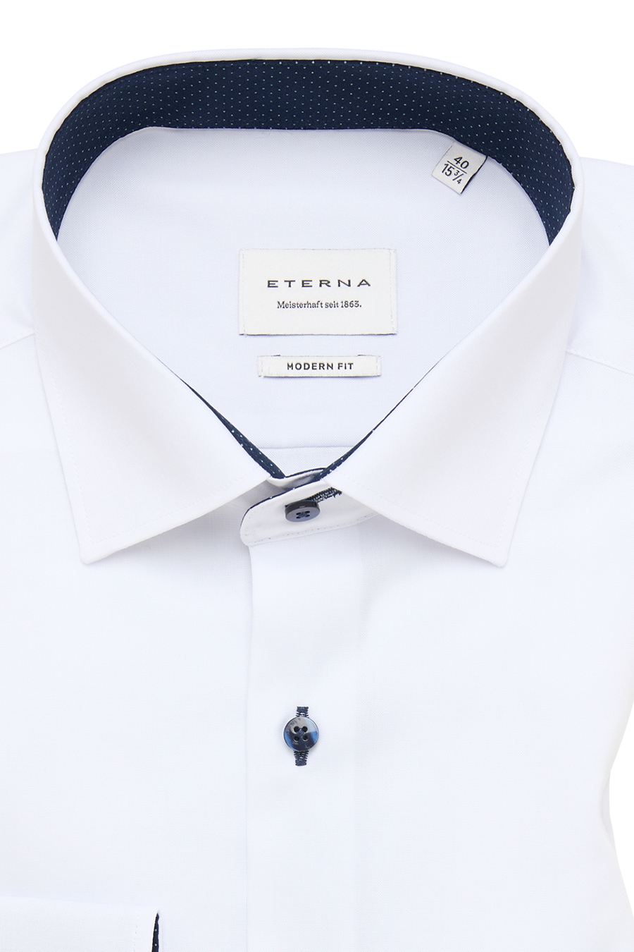 ETERNA Modern Fit Hemd super langer Arm Oxford weiß | Businesshemden