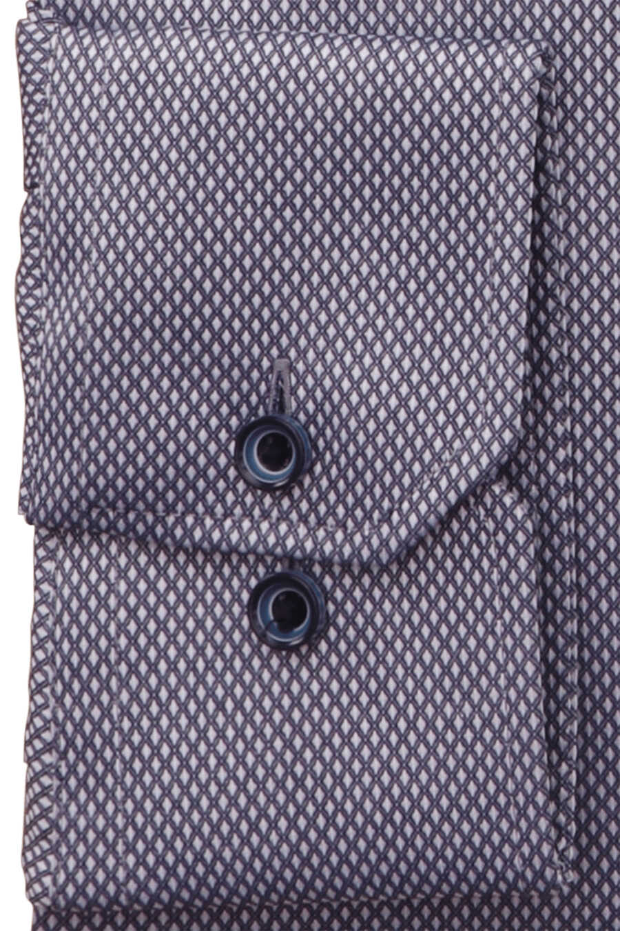 ETERNA Modern Fit Hemd extra Kent Kragen New blau Arm kurzer Muster