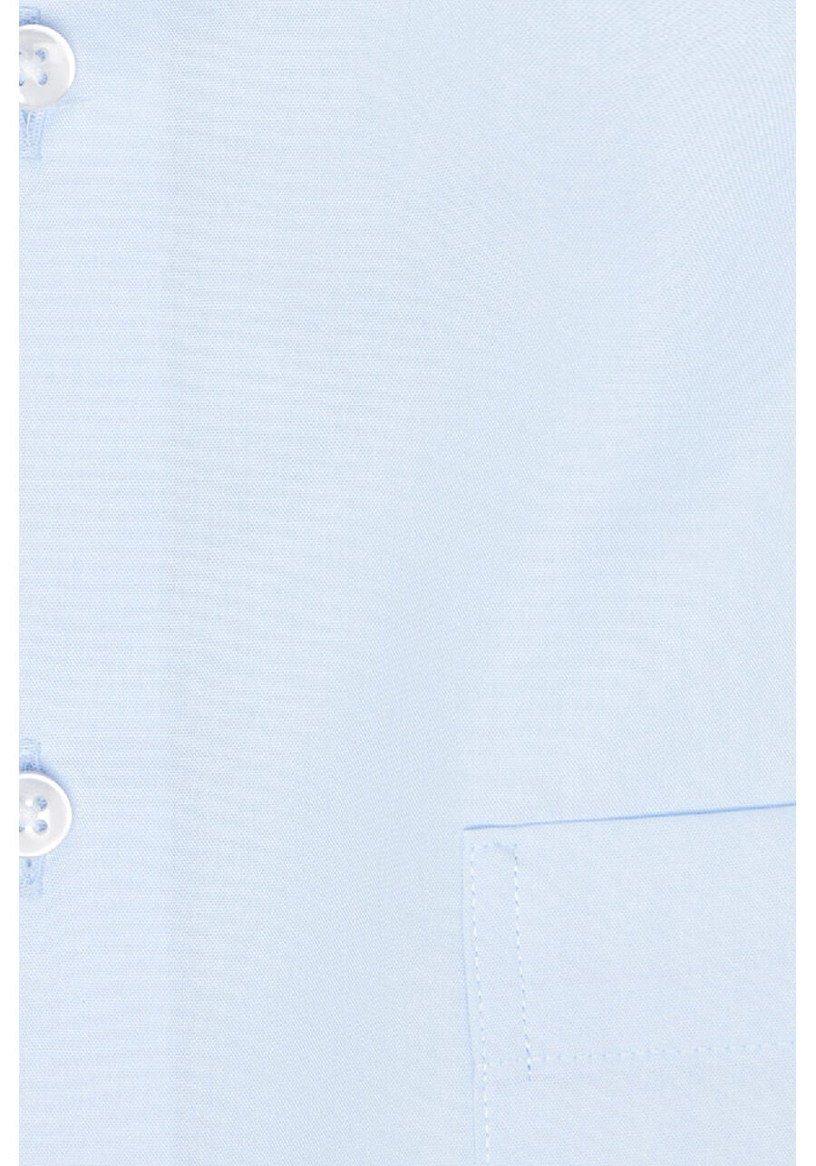 Produktbild fr 'ETERNA Modern Fit Hemd Halbarm New Kent Kragen Popeline hellblau'