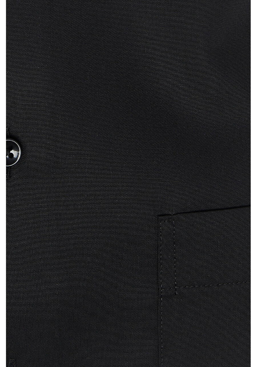 Produktbild fr 'ETERNA Modern Fit Hemd Halbarm New Kent Kragen Popeline schwarz'