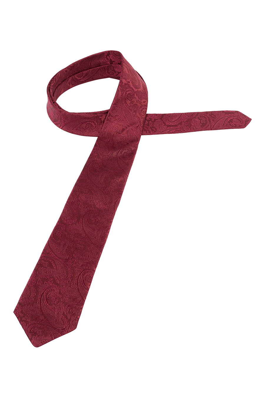 ETERNA 1863 Krawatte aus reiner dunkelrot 7,5 cm Seide breit
