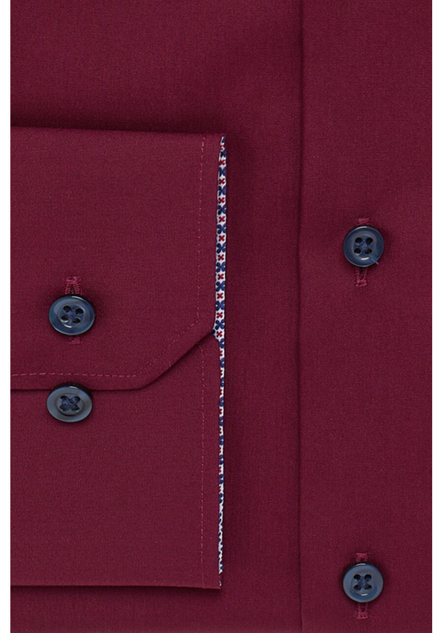 Produktbild f�r 'ETERNA Comfort Fit Hemd extra langer Arm Haifischkragen dunkelrot'