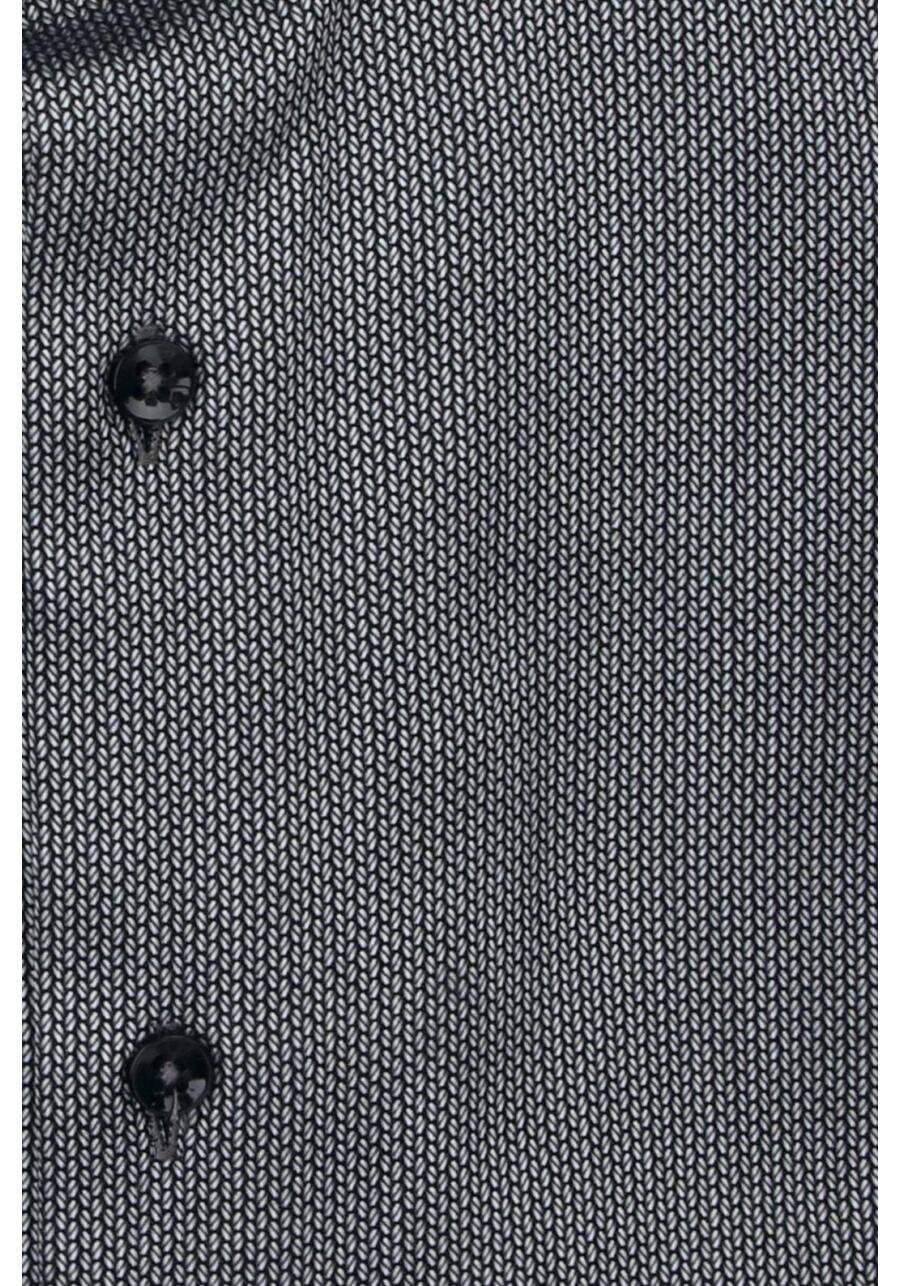 Produktbild fr 'ETERNA Modern Fit Hemd super langer Arm Haifischkragen Muster grau'