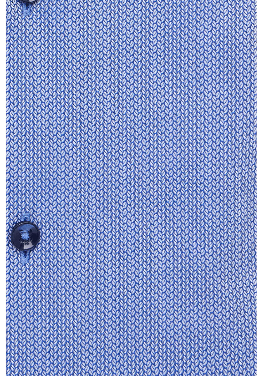 Produktbild fr 'ETERNA Modern Fit Hemd super langer Arm Haifischkragen Muster hellblau'