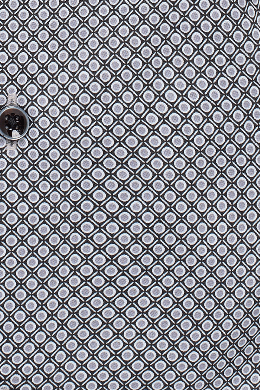Produktbild fr 'ETERNA Slim Fit Hemd Langarm New Kent Kragen Muster grau'