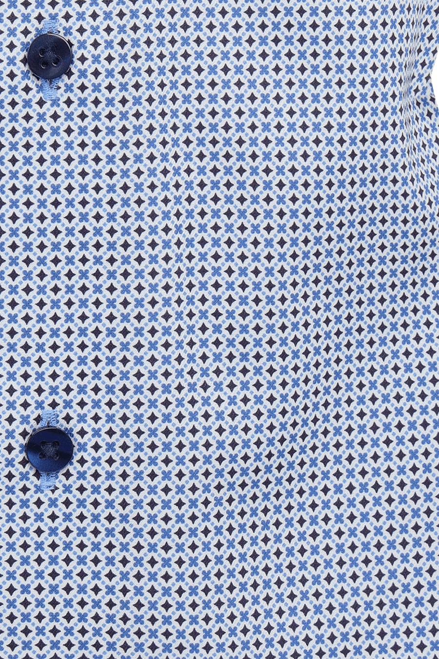 Produktbild f�r 'ETERNA Slim Fit Dynamic Cotton Hemd extra langer Arm Muster blau'