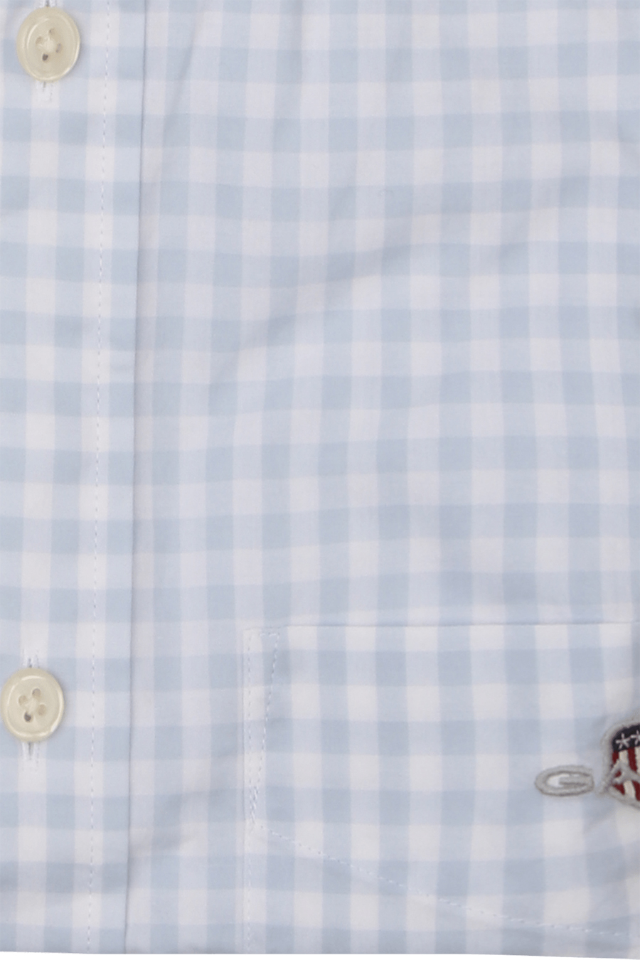 Produktbild fr 'GANT Regular Hemd Langarm Button Down Kragen Karo hellblau'