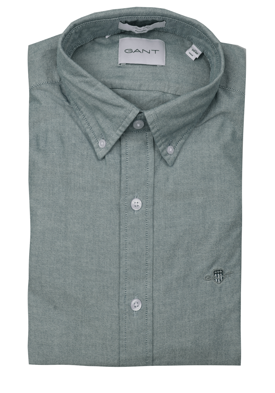 Produktbild f�r 'GANT Slim Hemd Langarm Button Down Kragen Oxford gr�n'