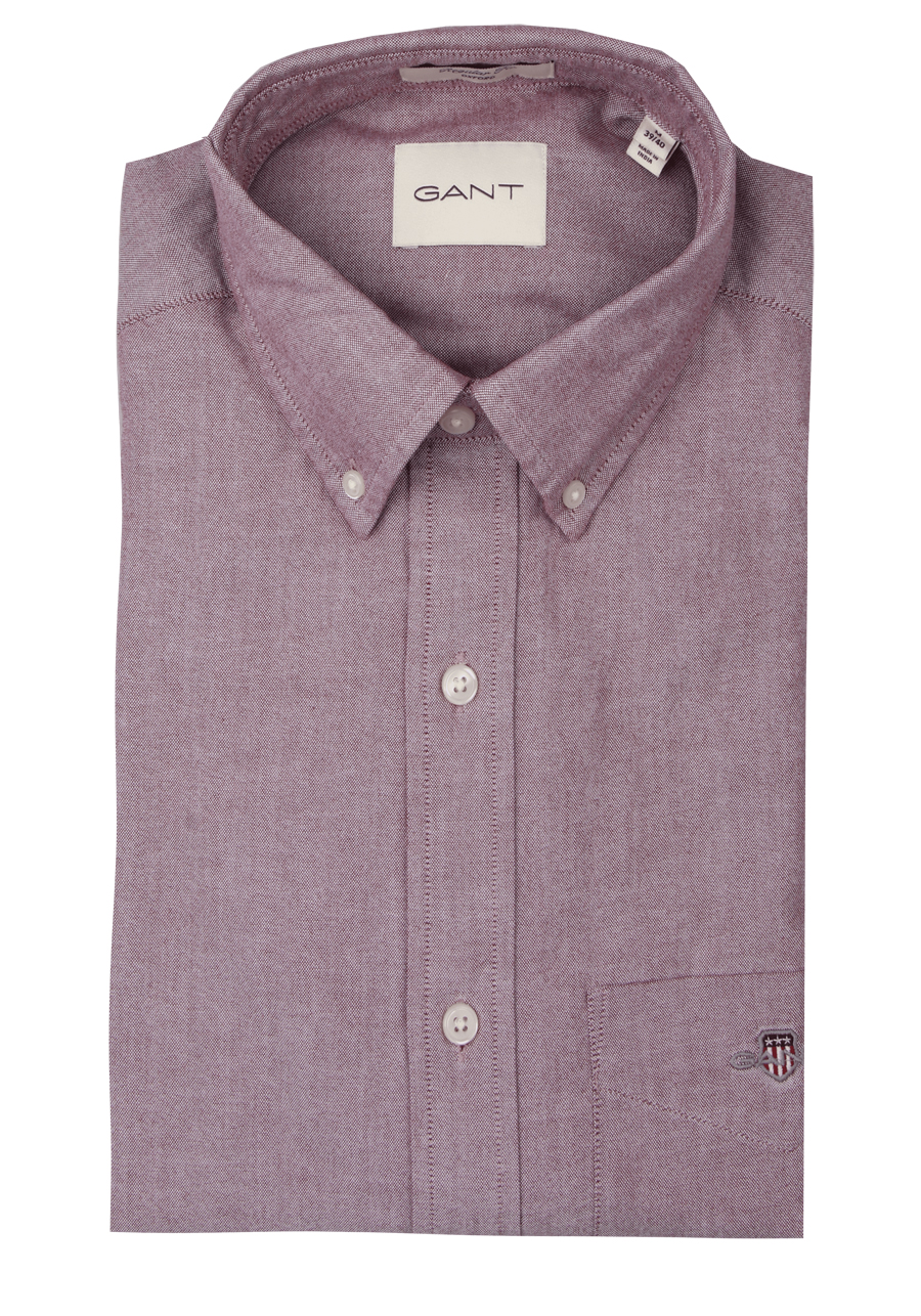 Produktbild f�r 'GANT Regular Hemd Langarm Button Down Kragen Oxford weinrot'