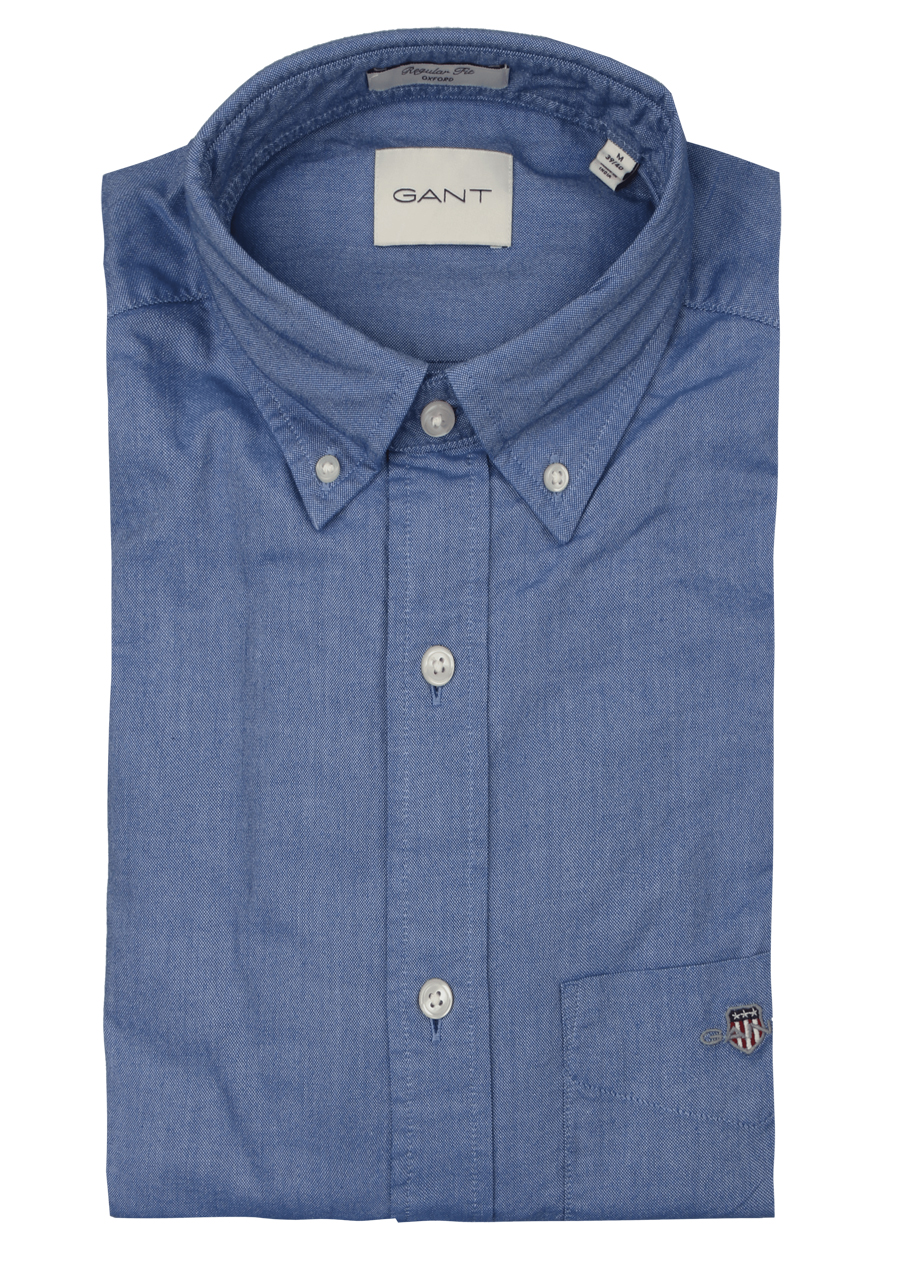 Produktbild fr 'GANT Regular Hemd Langarm Button Down Kragen Oxford mittelblau'
