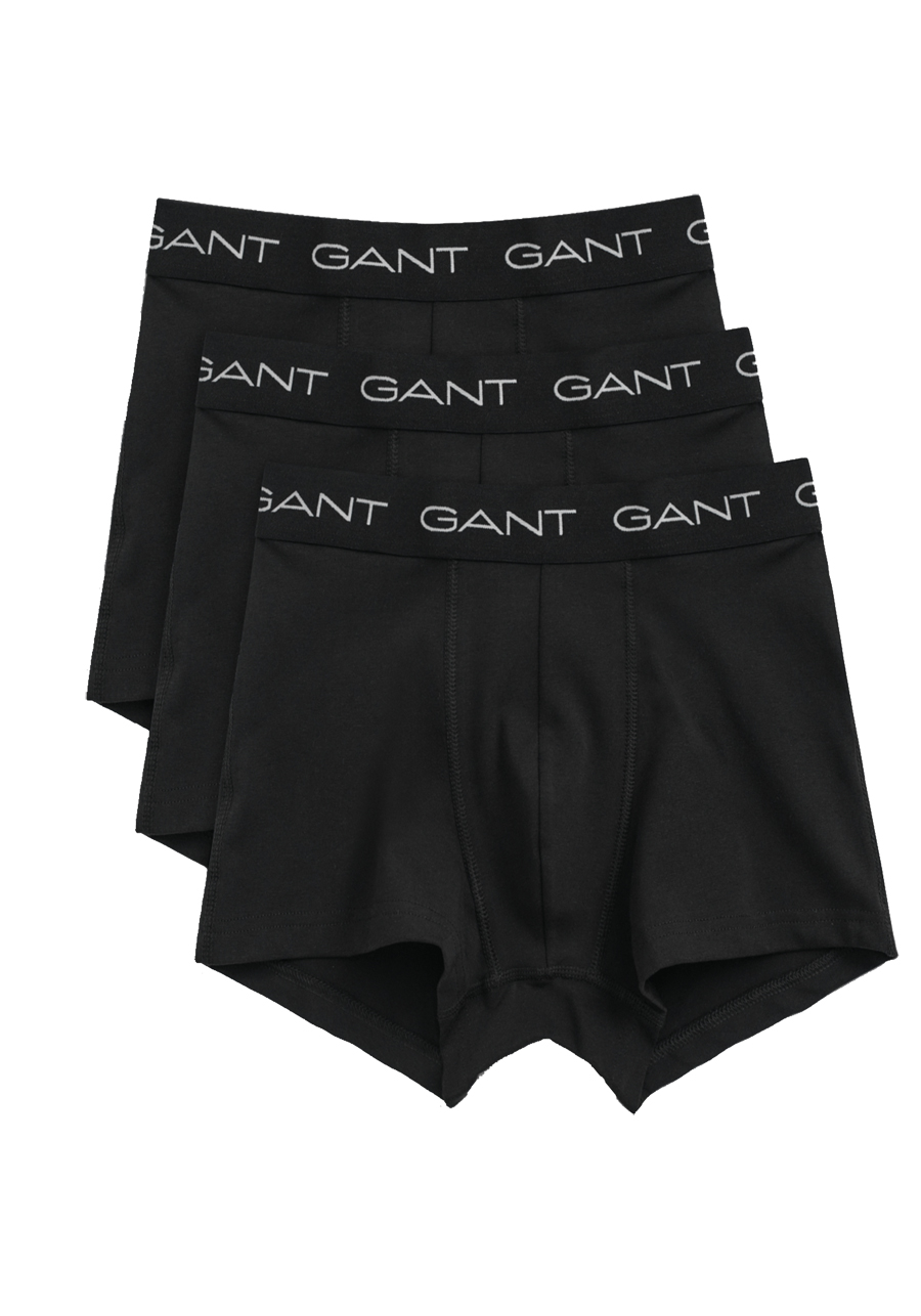 Produktbild fr 'GANT Boxershorts Gummibund mit Logoschriftzug 3er Pack schwarz'