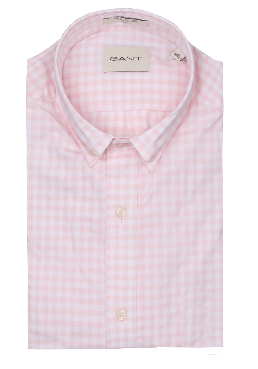 Produktbild f�r 'GANT Regular Hemd Langarm Button Down Kragen Karo rosa'