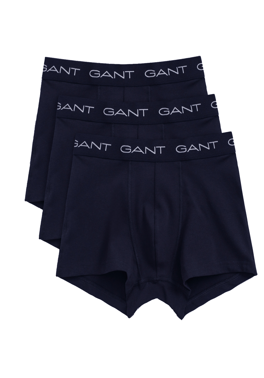 Produktbild fr 'GANT Boxershorts Gummibund mit Logoschriftzug 3er Pack nachtblau'