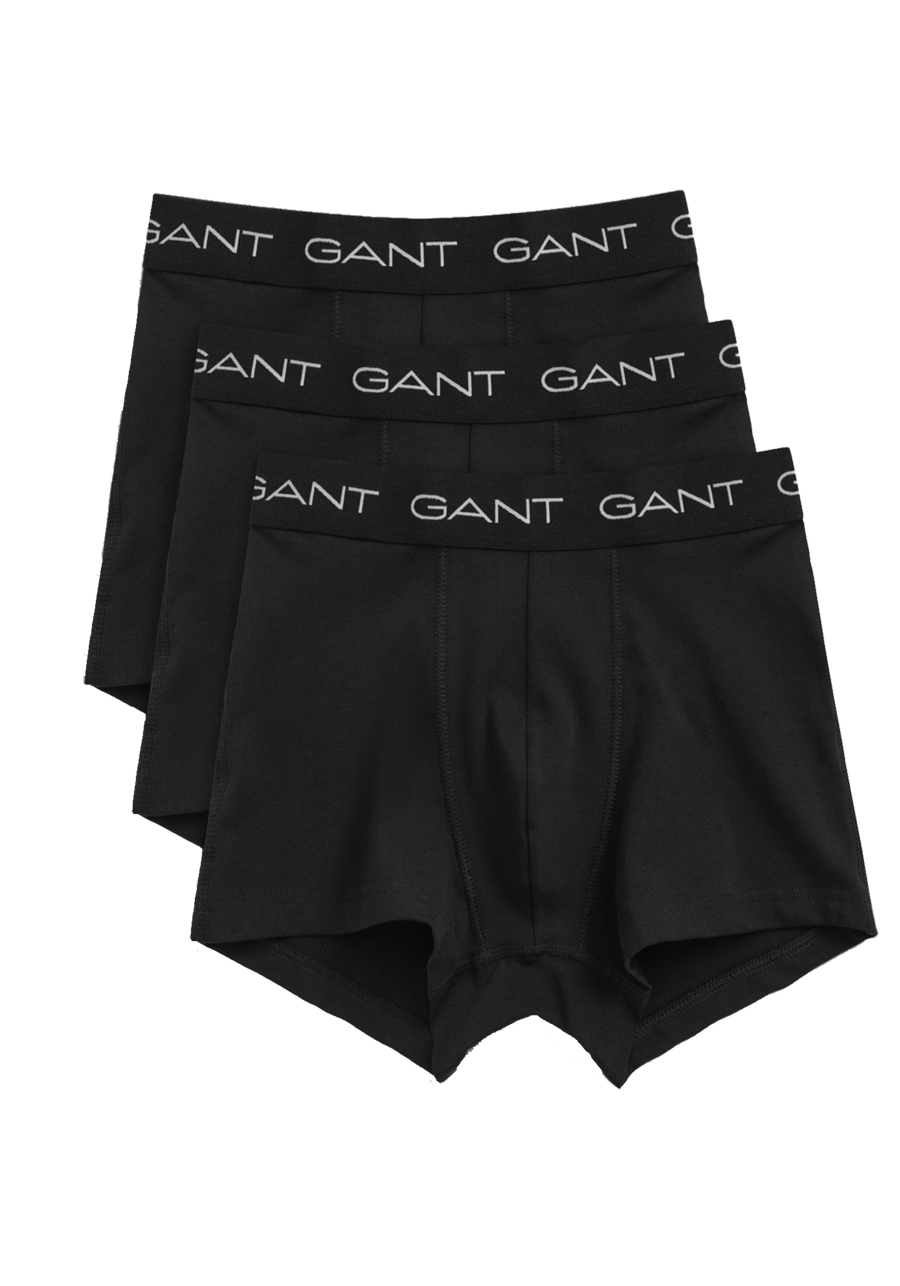 Produktbild fr 'GANT Boxershorts Gummibund mit Logoschriftzug 3er Pack schwarz'