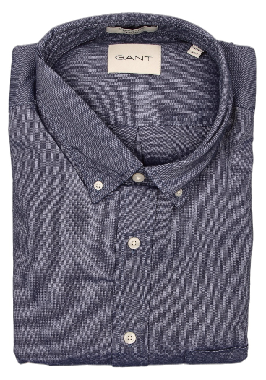 Produktbild fr 'GANT Regular Hemd Langarm Button Down Kragen Oxford dunkelblau'