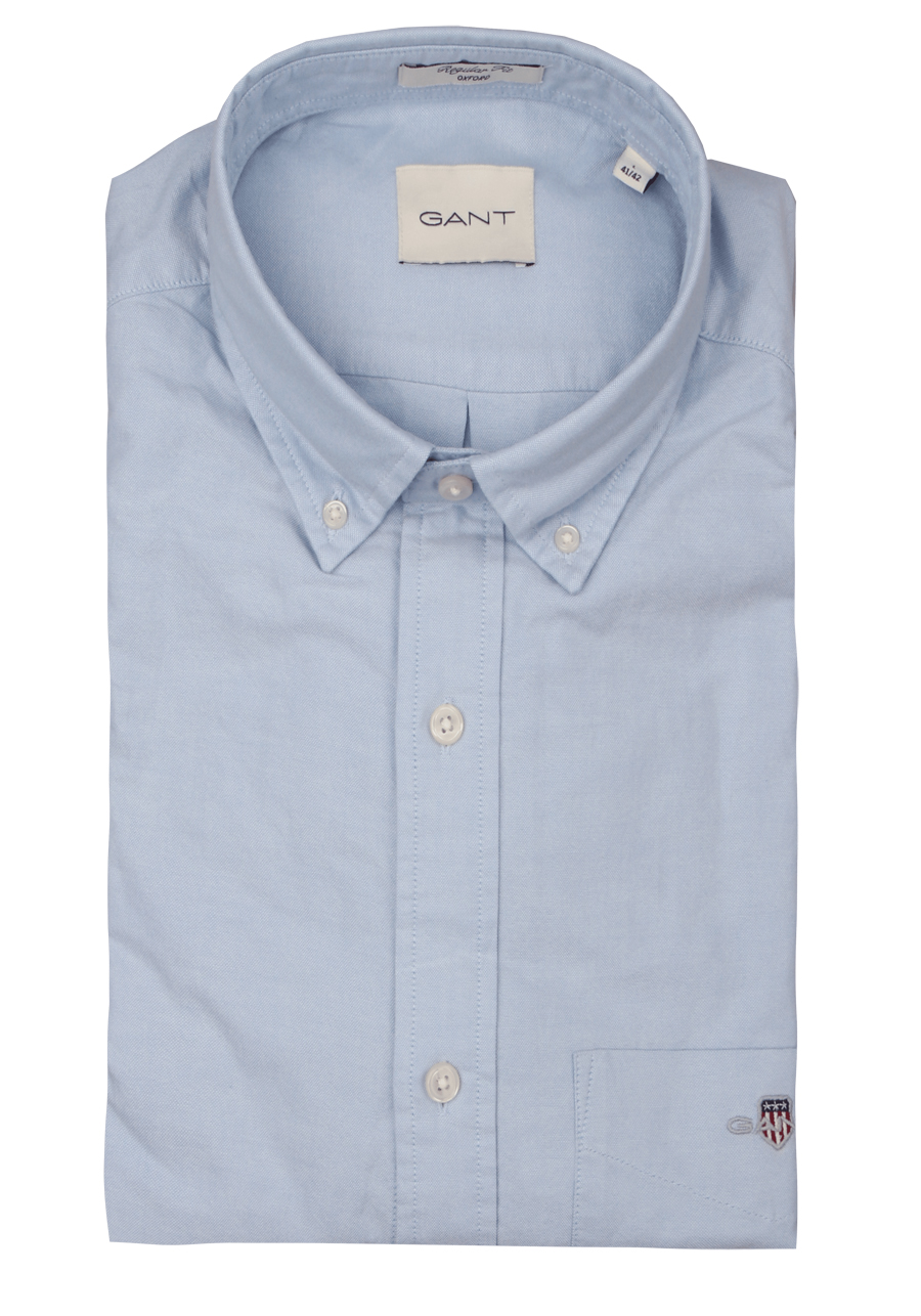 Produktbild fr 'GANT Regular Hemd Langarm Button Down Kragen Oxford hellblau'