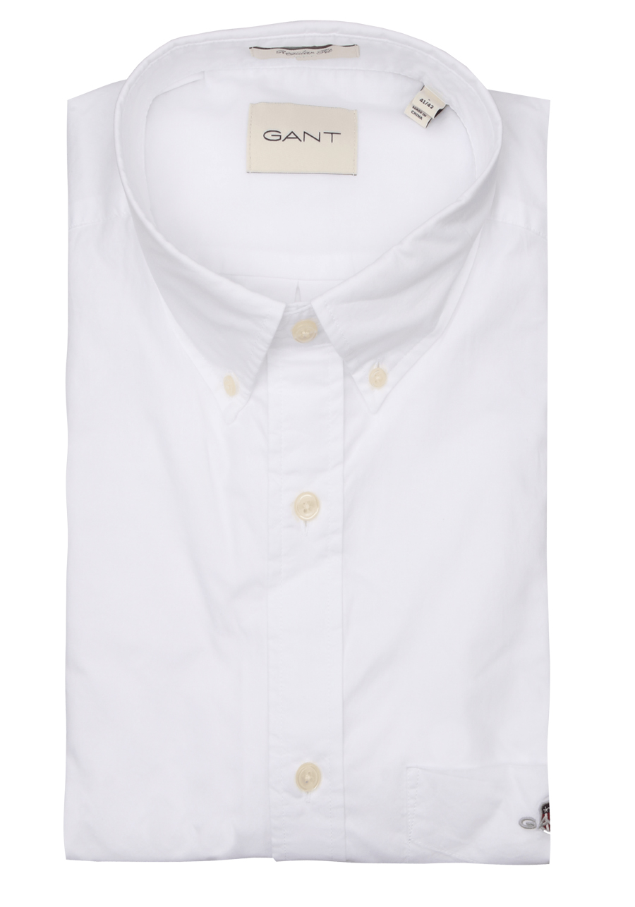 Produktbild fr 'GANT Regular Hemd Langarm Button Down Kragen Oxford wei'