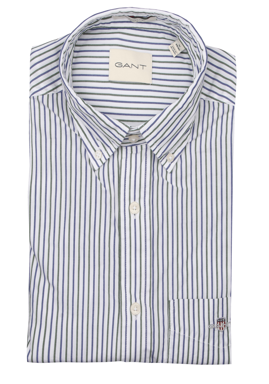 Produktbild f�r 'GANT Regular Hemd Langarm Button Down Kragen Streifen blau'
