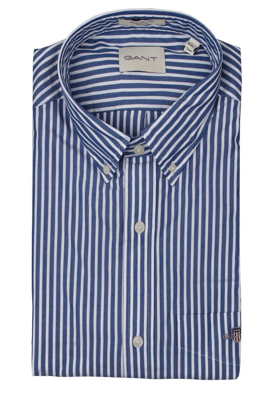 Produktbild fr 'GANT Regular Hemd Langarm Button Down Kragen Streifen blau'