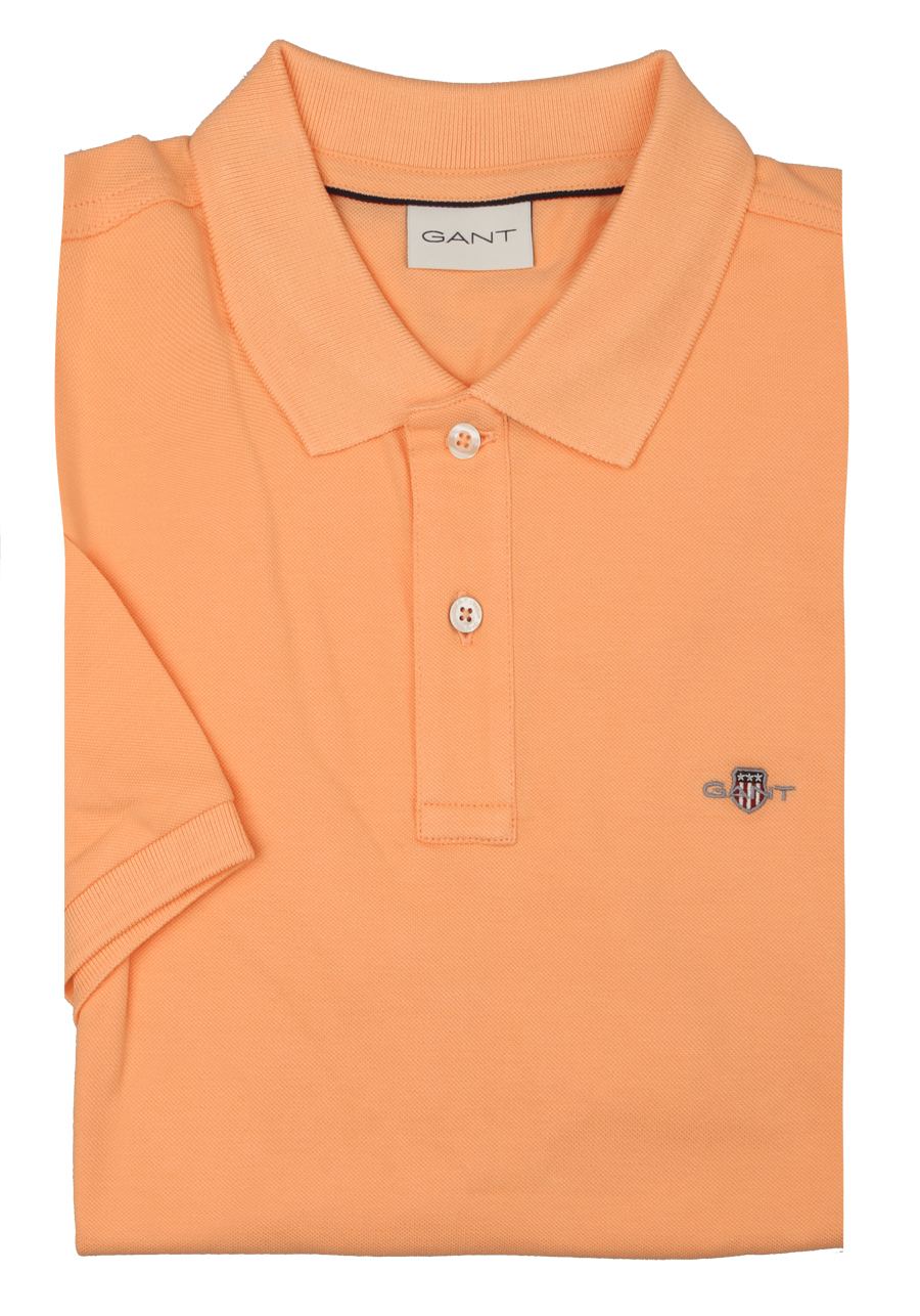 Produktbild fr 'GANT Regular Polo Halbarm geknpfter Polokragen Pique apricot'