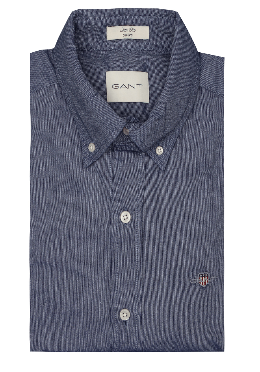 Produktbild fr 'GANT Slim Hemd Langarm Button Down Kragen Oxford dunkelblau'