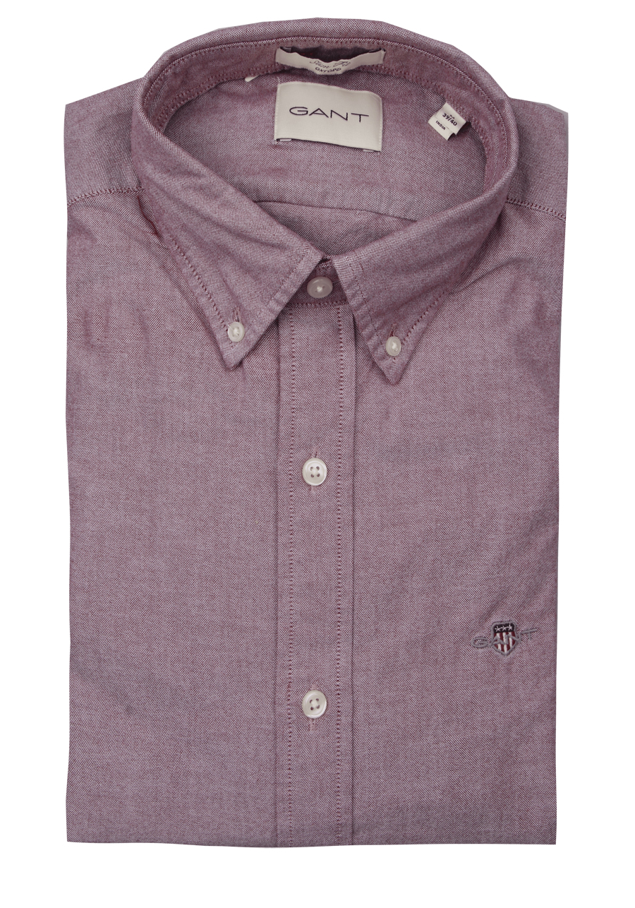 Produktbild f�r 'GANT Slim Hemd Langarm Button Down Kragen Oxford weinrot'