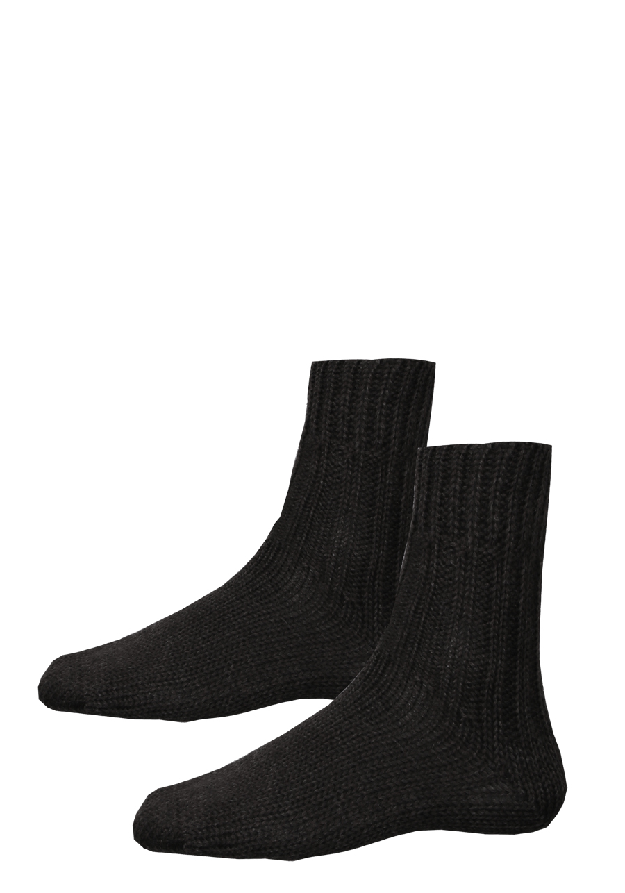 Produktbild f�r 'HIRSCH NATUR Norwegersocken Schurwolle Strick anthrazit'