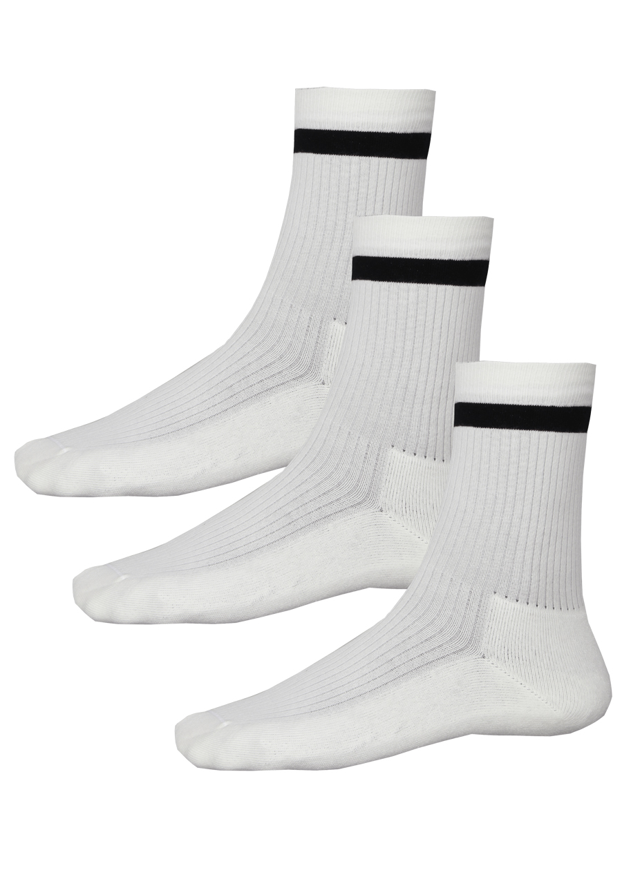 Produktbild f�r 'HIRSCH SPORTS Socken 3er Pack lang GERRIT Frottier wei�'