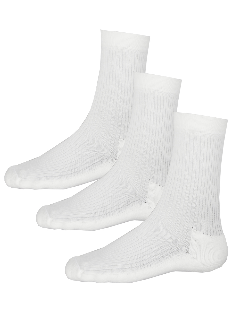Produktbild f�r 'HIRSCH SPORTS Socken lang 3er Pack GERRIT Frottier wei�'