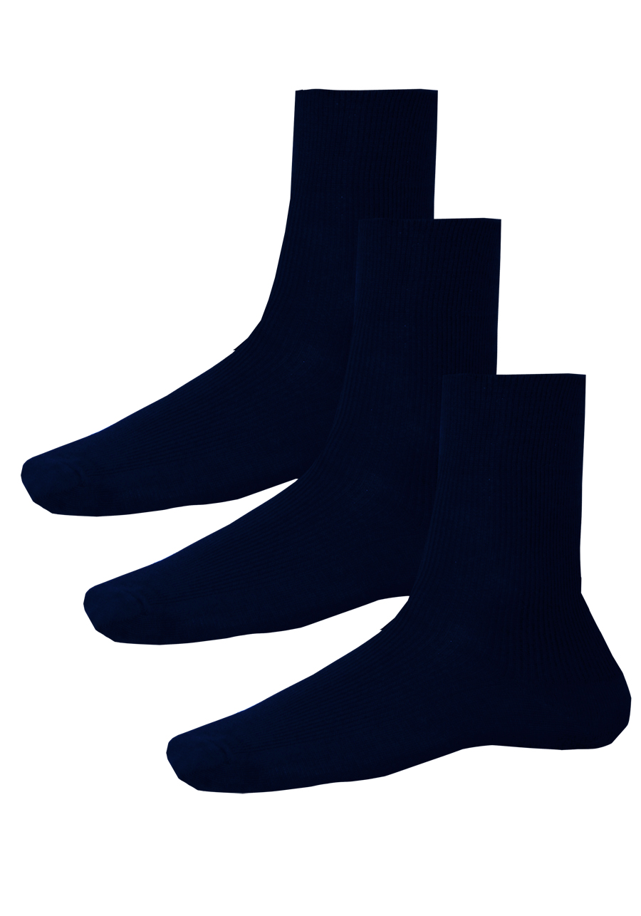 Produktbild f�r 'HIRSCH NATUR Socken 3er Pack Baumwolle Jersey nachtblau'