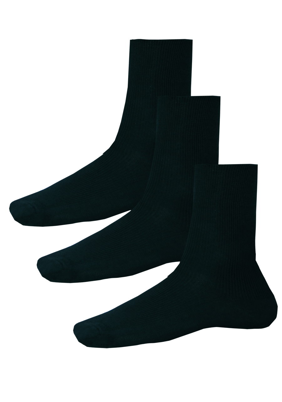 Produktbild f�r 'HIRSCH NATUR Socken 3er Pack Baumwolle Jersey dunkelgr�n'